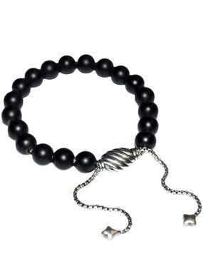 DAVID YURMAN Spiritual Beads Bracelet in Black Onyx Size Small S